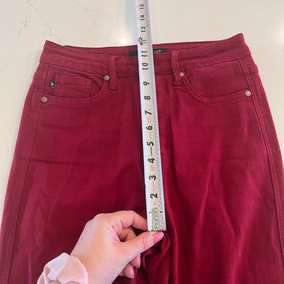 Judy Blue High Waist Tummy Control‎ Skinny Jeans in Scarlet Red Size 5/27 - Picture 10 of 12